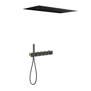 Изображение товара Душевая система Timo Petruma SX-5329/03SM термостатическая, цвет черный
