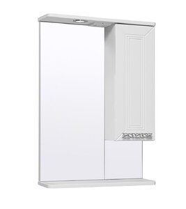 Изображение товара Зеркальный шкаф Runo Монро 53, правый, с подсветкой, белый, 00-00000459