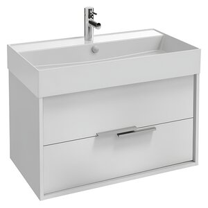 Изображение товара Тумба под раковину Jacob Delafon Vivienne EB1667-J5-J5, 80 см, цвет белый блестящий, ручки хром