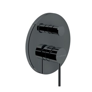 Изображение товара Смеситель Nobili Velis VE125100/EFLP для ванны и душа, черный глянцевый PVD