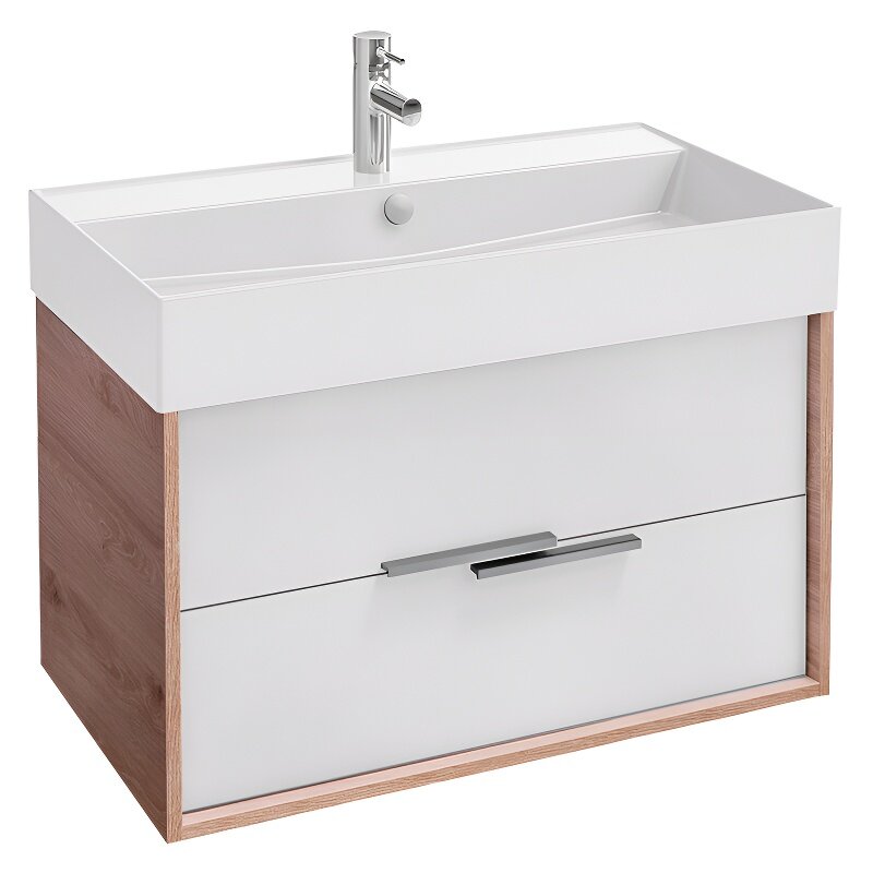 Изображение товара Тумба под раковину Jacob Delafon Vivienne EB1667-E75-J5, 80 см, белый глянцевый фасад