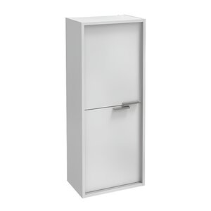 Изображение товара Шкаф-пенал Jacob Delafon Vivienne, EB1665-J5-J5, 40 см, корпус белый блестящий, фасад белый блестящий, ручки хром