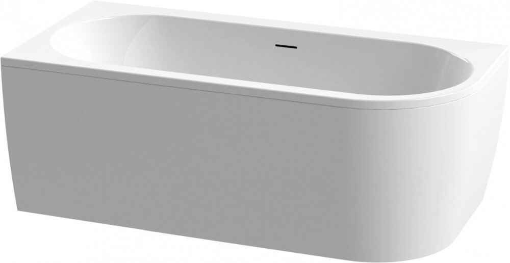 Изображение товара Ванна акриловая Cezares Slim Corner, 179 х 79 см, белая фронтальная панель, чаша белая, левая/правая