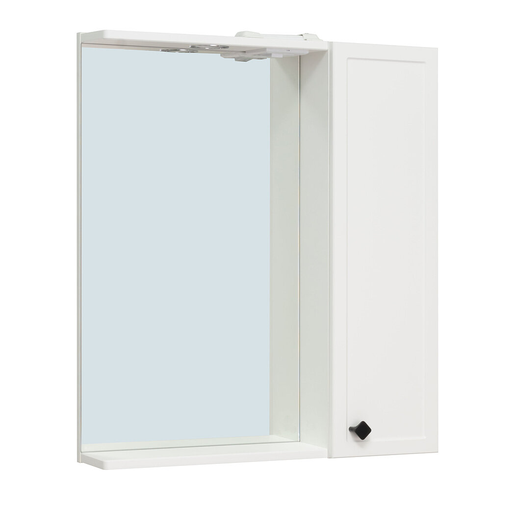 Изображение товара Зеркальный шкаф Runo Римини 00-00001256 65, с подсветкой, белый