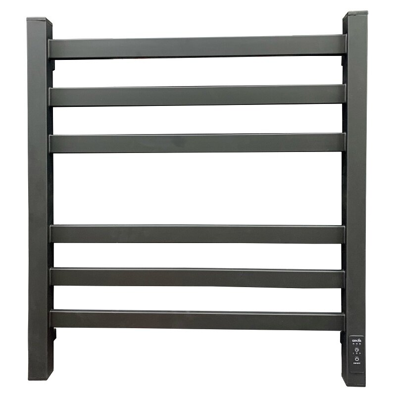 Изображение товара Электрический полотенцесушитель Grois Bruno 50x60 см черный матовый, IPX4