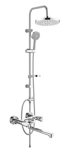 Изображение товара Душевая система Orange Alfi M82-314cr с универсальным смесителем, с изливом, хром