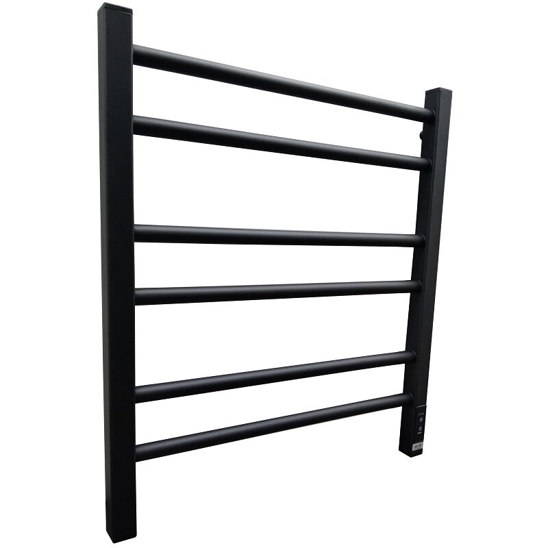 Изображение товара Электрический полотенцесушитель Grois Nex 40x60 см черный матовый с сухим ТЭН