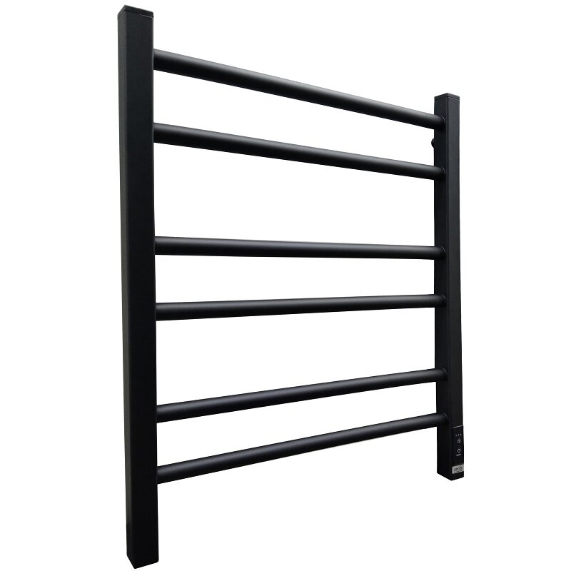 Изображение товара Электрический полотенцесушитель Grois Nex 50x60 см черный матовый универсальное подключение