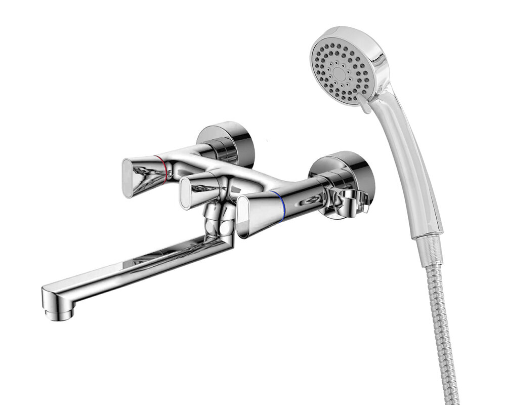 Изображение товара Смеситель Orange Alfi M82-211cr для ванны и душа с душевым гарнитуром хром Германия