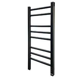 Изображение товара Электрический полотенцесушитель Grois Nex, ширина 30 см, высота 80 см, универсальное подключение, черный матовый, GR-112 30/80 П8 9005 U