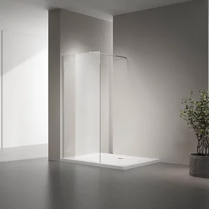 Изображение товара Душевая стенка Veconi Korato 70 см с прозрачным закаленным стеклом и хромированным профилем