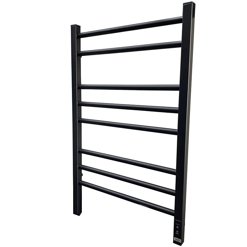 Изображение товара Электрический полотенцесушитель Grois Nex 50x80 см с сухим ТЭН черный матовый