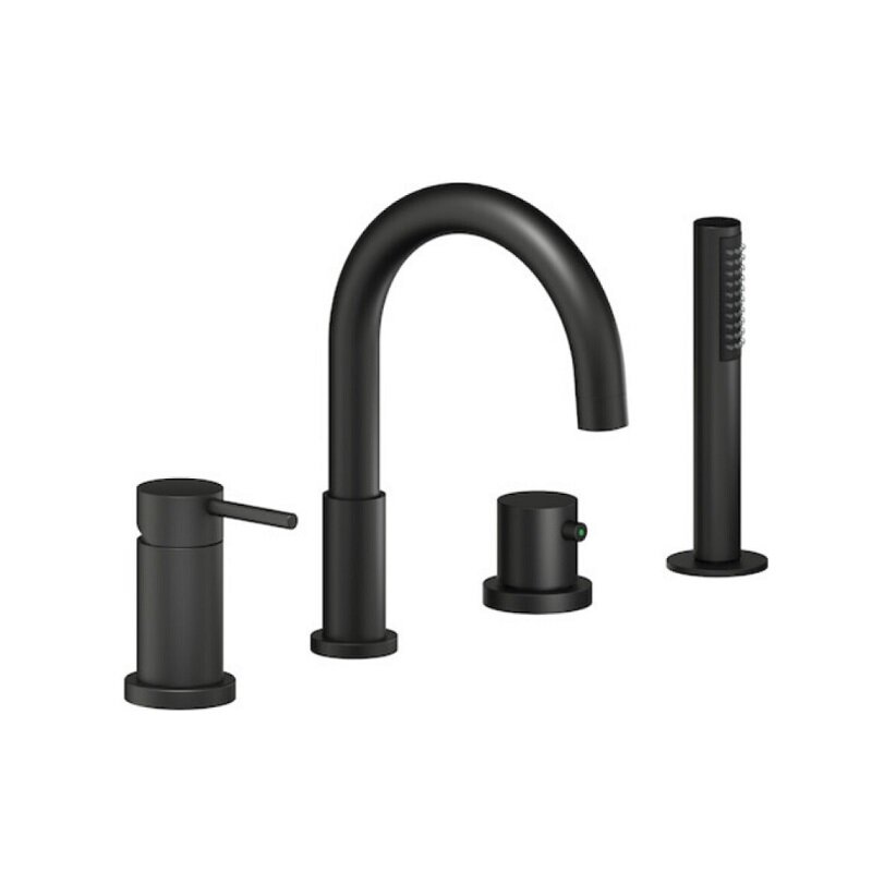 Изображение товара Смеситель Nobili Live WEBK110/9TBM на борт ванны черный матовый