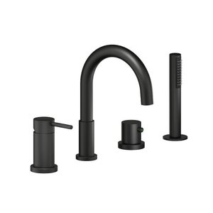 Изображение товара Смеситель Nobili Live WEBK110/9TBM на борт ванны, цвет черный матовый