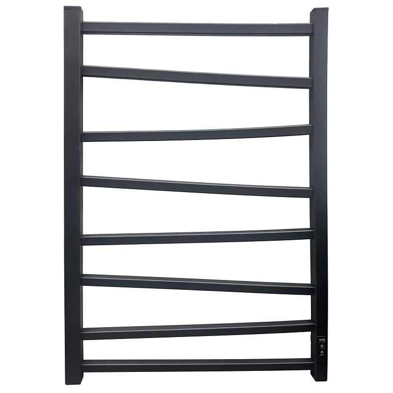 Изображение товара Электрический полотенцесушитель Grois Zigzag 50x80 см черный матовый с сухим ТЭНом