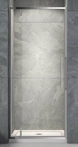 Изображение товара Душевая дверь Veconi Vianno 70 см распашная прозрачное стекло хром профиль
