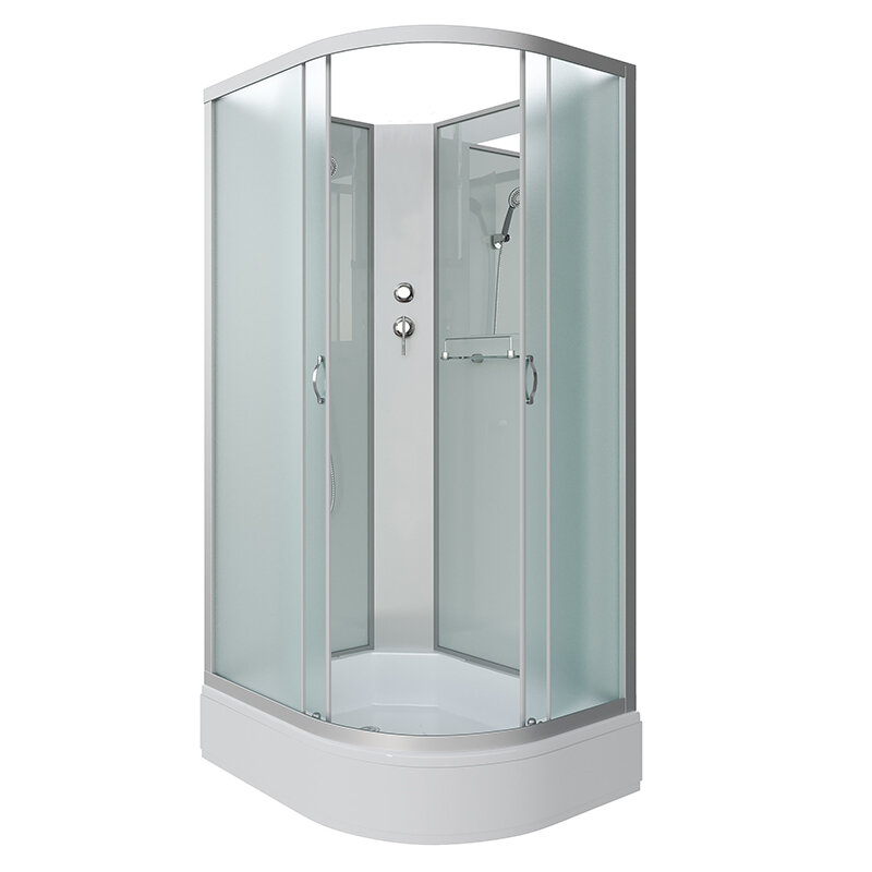 Изображение товара Душевая кабина Niagara Classic 90x80 см с раздвижными дверями и средним поддоном Изображение товара Душевая кабина Niagara Classic 90x80 см с раздвижными дверями и средним поддоном