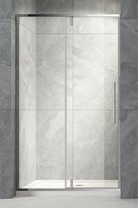 Изображение товара Душевая дверь Veconi Vianno 110 см распашная стекло прозрачное хром