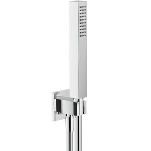 Изображение товара Душевой гарнитур Nobili со шланговым подсоединением, цвет хром, 1 режим струи, AD146/30CR