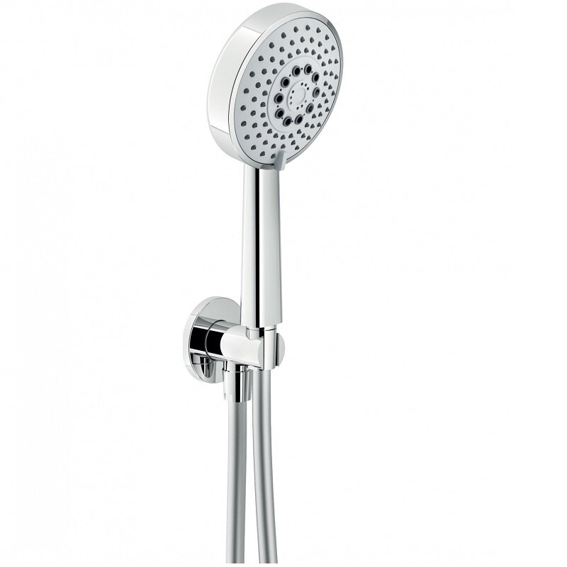 Изображение товара Душевой гарнитур Nobili со шланговым подсоединением, цвет хром, AD146/47CR, 3 режима струи