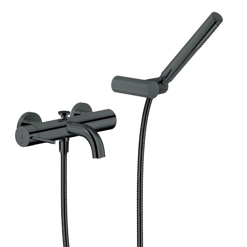 Изображение товара Смеситель Nobili Velis VE125110FLP для ванны и душа черный глянцевый Италия