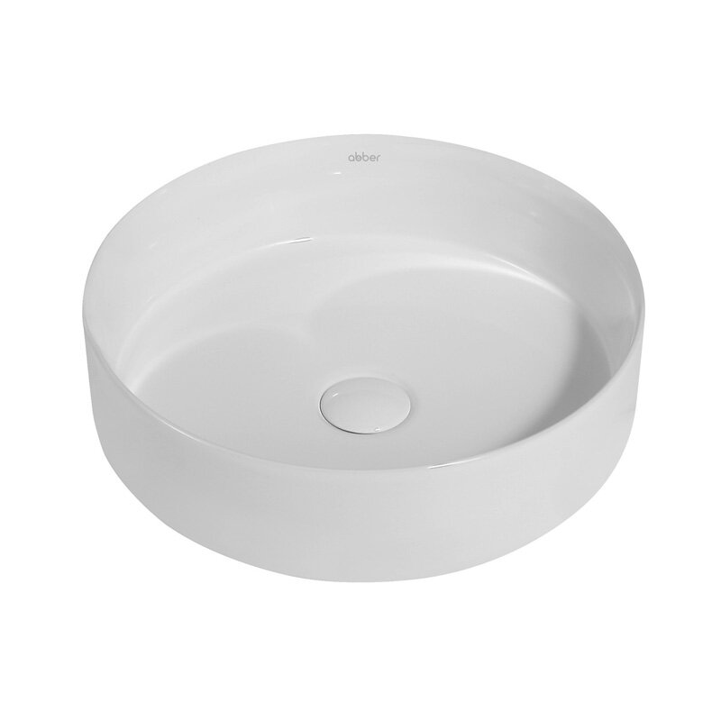 Изображение товара Раковина Abber Bequem AC2109, накладная, круглая, белая, 40 х 40 х 12 см