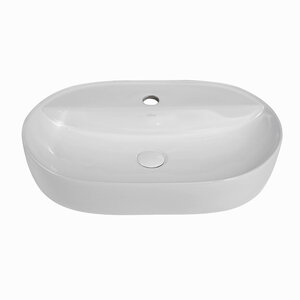Изображение товара Раковина Abber Bequem AC2113 овальная накладная 61х40.5 см белая глянцевая