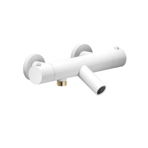 Изображение товара Смеситель Nobili Live LV00010/1WM для ванны и душа, термостатический, на 2 потребителя, цвет белый матовый