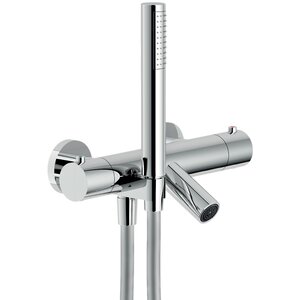 Изображение товара Смеситель Nobili Velis VE125010/2CR для ванны и душа, с душевым гарнитуром, термостатический, цвет хром