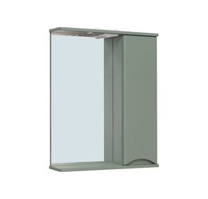 Изображение товара Зеркальный шкаф Runo Афина 60, правый, с подсветкой, цемент, 00-00001207
