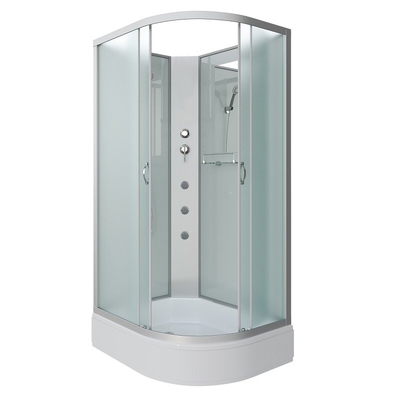 Изображение товара Душевая кабина Niagara Classic 110x80 с гидромассажем, матовое стекло