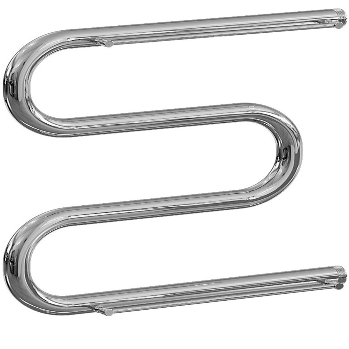 Изображение товара Водяной полотенцесушитель Ника Simple М-образная, 60×100 см, боковое подключение, нержавеющая сталь