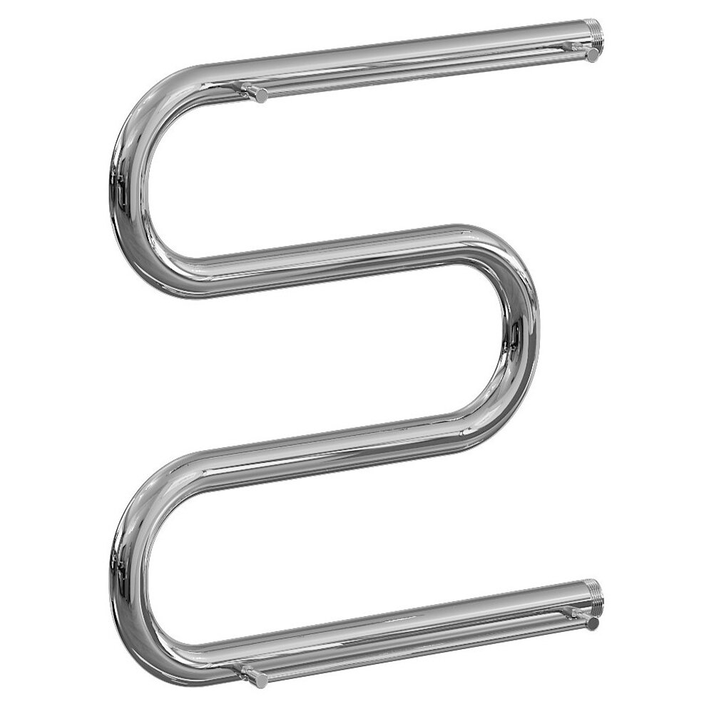 Изображение товара Водяной полотенцесушитель Ника Simple 60x40 см с полкой хром для системы ГВС и отопления