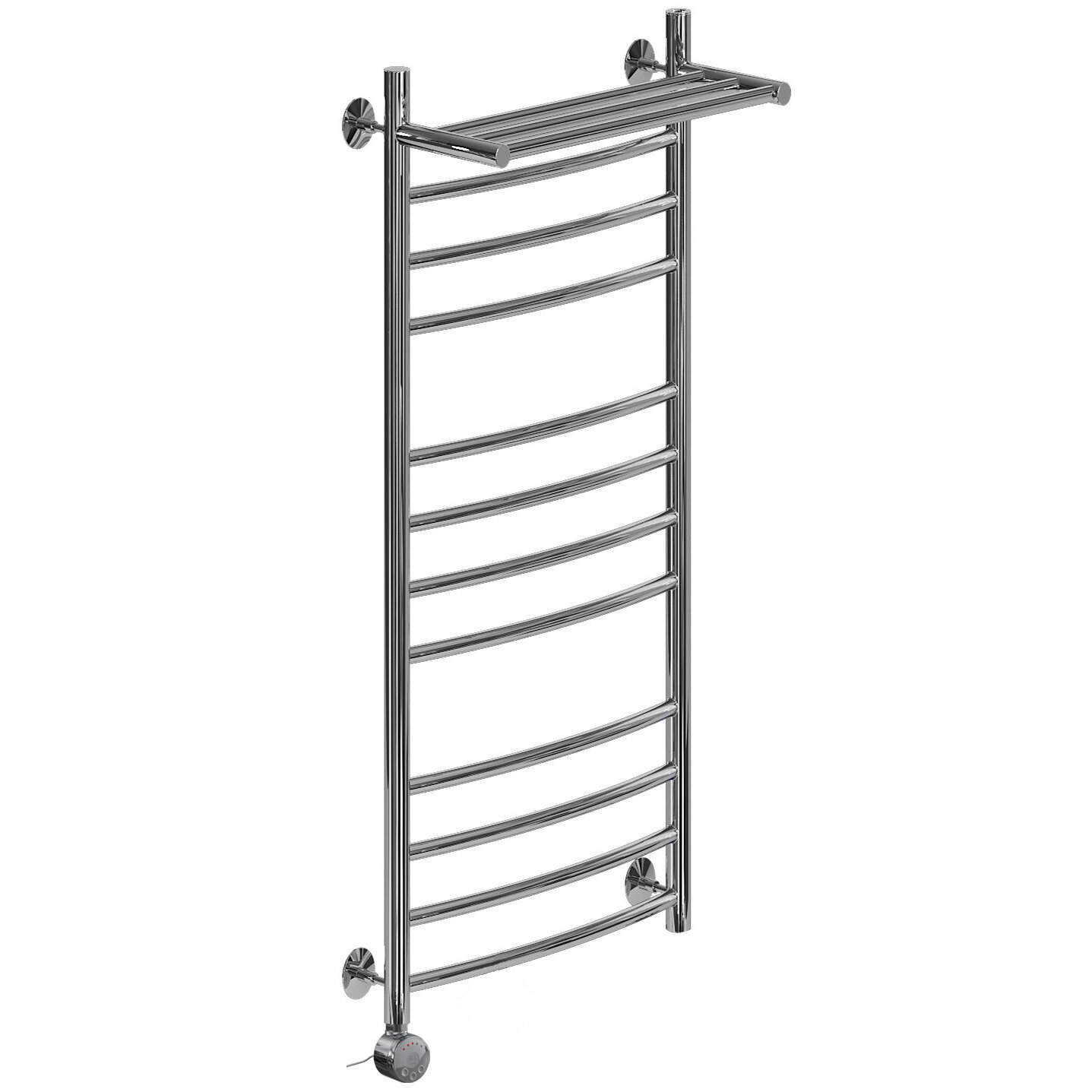 Изображение товара Полотенцесушитель Ника Arc 100/40 - электроплитный, левое подключение, с полкой, хром