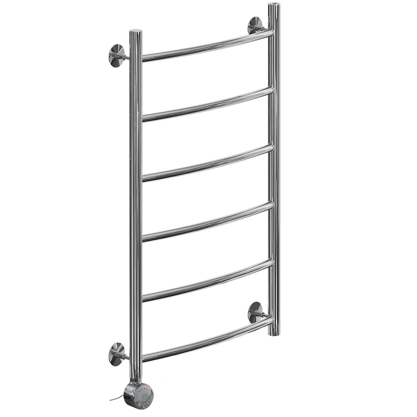 Изображение товара Электрический полотенцесушитель Ника Arc, высота 80 см, хром, слева подключение