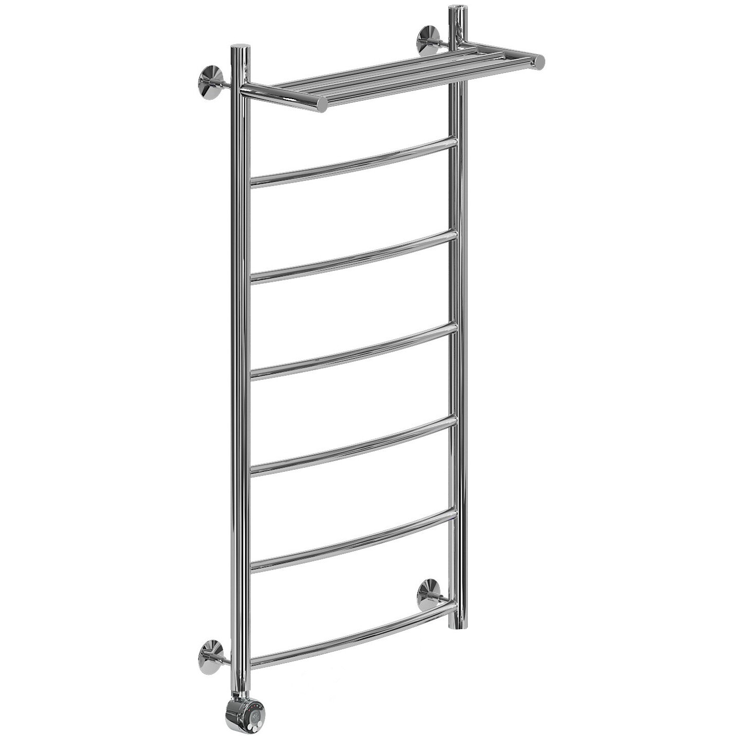 Изображение товара Электрический полотенцесушитель Ника Arc 100 см с полкой хромированный