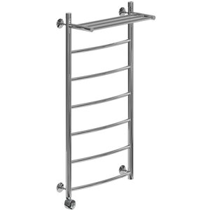 Изображение товара Полотенцесушитель электрический Ника Arc, высота 100 см, ширина 43 см, подключение слева, с полкой, хром, ЛД ВП 100/40