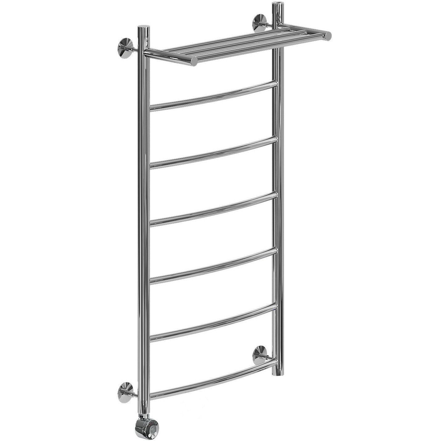 Изображение товара Электрический полотенцесушитель Ника Arc 100 см с полкой и левым подключением, хром