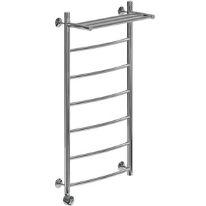 Изображение товара Электрический полотенцесушитель Ника Arc 100 см с полкой и левым подключением, хром