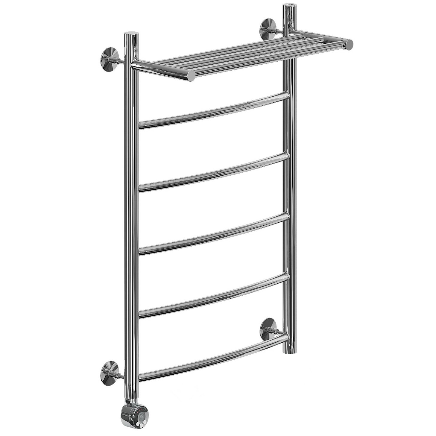 Изображение товара Полотенцесушитель электрический Ника Arc, 80x30 см, с полкой, хром