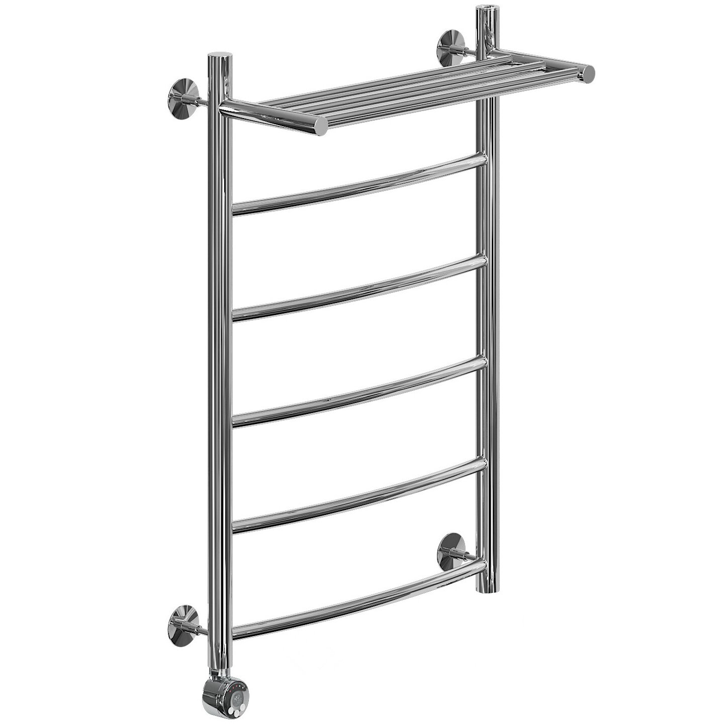 Изображение товара Электрический полотенцесушитель Ника Arc 80x50 см с полкой хромированная сталь