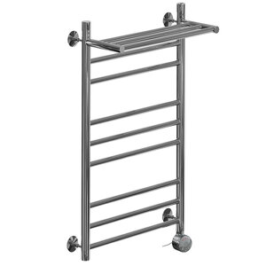 Изображение товара Полотенцесушитель электрический Ника Classic, высота 80 см, ширина 40 см, подключение справа, с полкой, хром, ЛП Г2 ВП 80/40