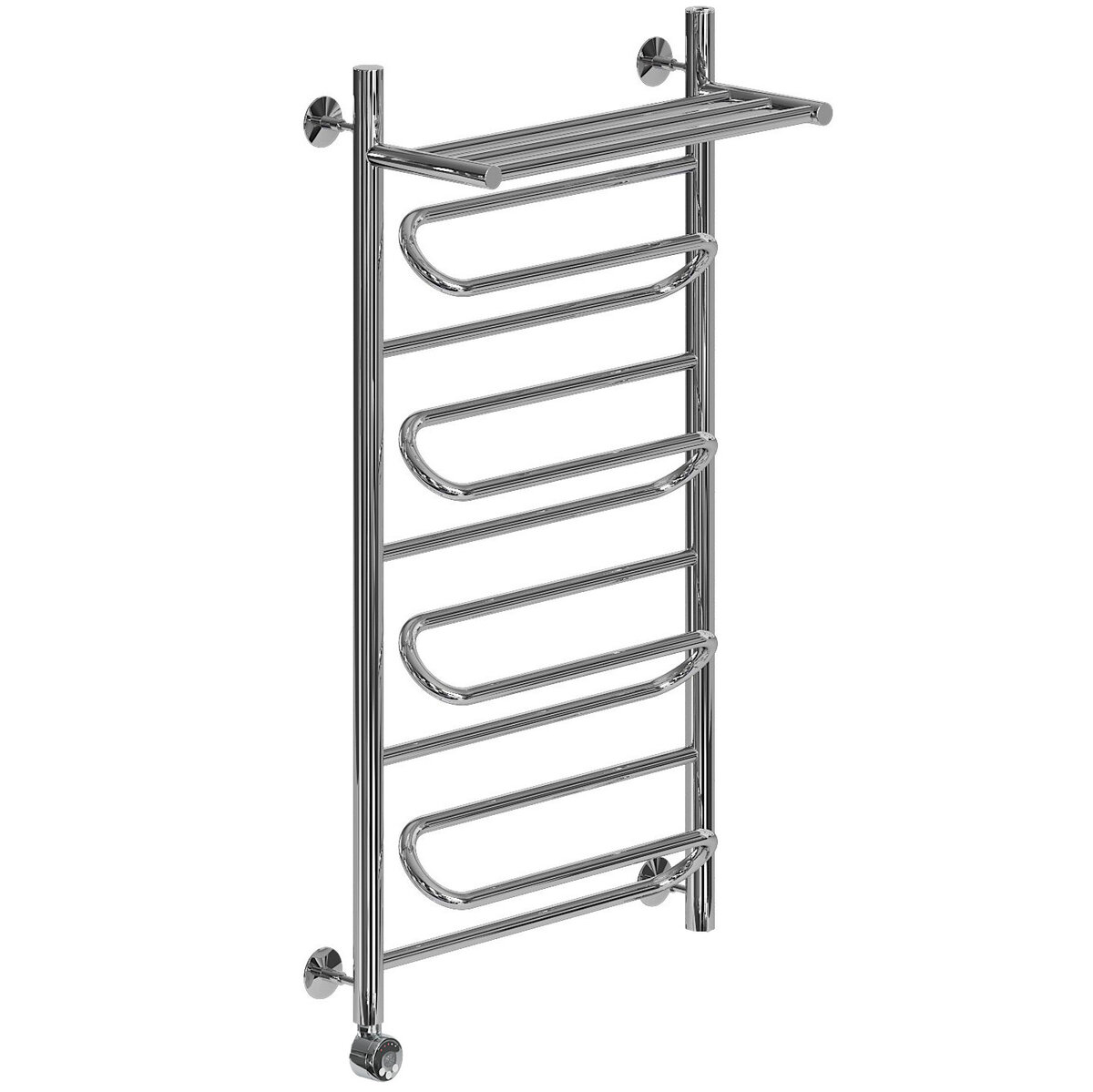 Изображение товара Электрический полотенцесушитель Ника Curve с полкой и терморегулятором