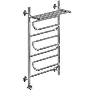 Изображение товара Полотенцесушитель электрический Ника Curve, высота 80 см, ширина 40 см, подключение слева, с полкой, хром, ЛЗ ВП 80/40