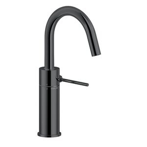 Изображение товара Смеситель Nobili Velis VE125138/2FLP для раковины, с донным клапаном, цвет черный глянцевый