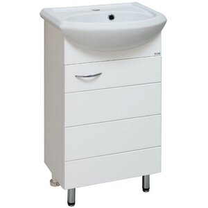 Изображение товара Тумба под раковину Runo Кипарис 45 белая напольная