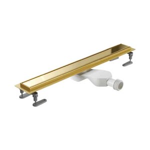 Изображение товара Дренажный канал Excellent Stilio Gold INEX 1515 800 R GL 80 см нержавеющая сталь золото