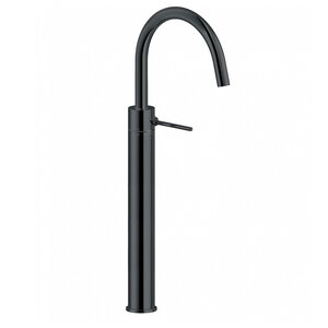 Изображение товара Смеситель Nobili Velis VE125148/2FLP для раковины, с донным клапаном, цвет черный глянцевый