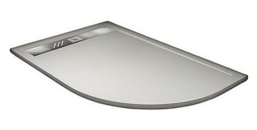 Изображение товара Душевой поддон Veconi Tezeo stone 120x90 см асимметричный низкий белый матовый Италия