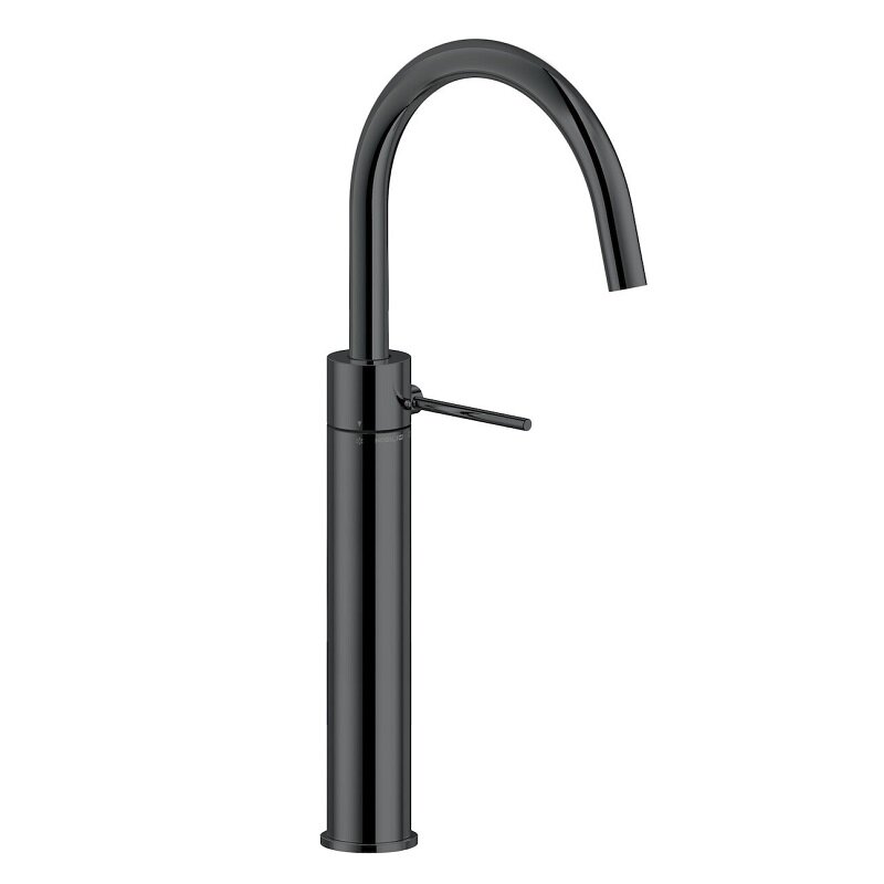 Изображение товара Смеситель Nobili Velis VE125168/2FLP для раковины, с донным клапаном, цвет черный глянцевый